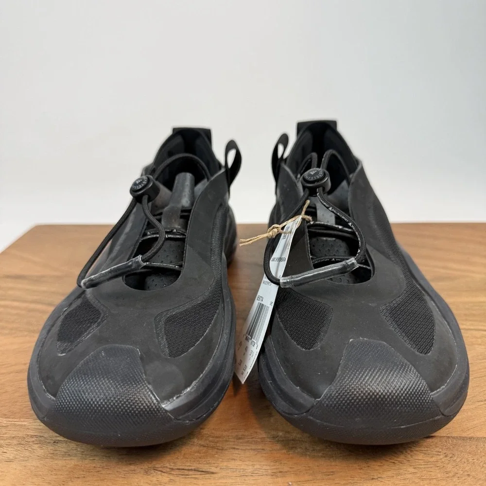 New Womens Stella McCartney x Adidas Sportswear Low Triple Black Sneakers Size 6